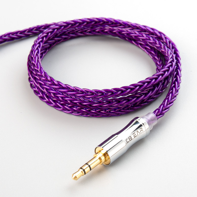 KBEAR Enma 8Core Furukawa Original PCUHD OFC Upgrade Cable 2.5/3.5/4.4mm With 2Pin/MMCX Connector For KBEAR LARK KS2 IEMS