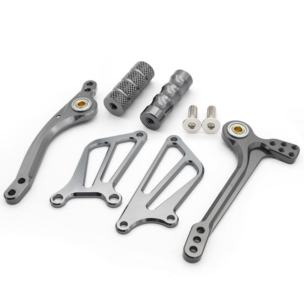 Für Suzuki SV650 SV650S SV 650 Aluminium Motorrad Fußrastenanlage Fußstütze Fußrasten Brems Getriebe Schicht-Schalthebel + flüGel