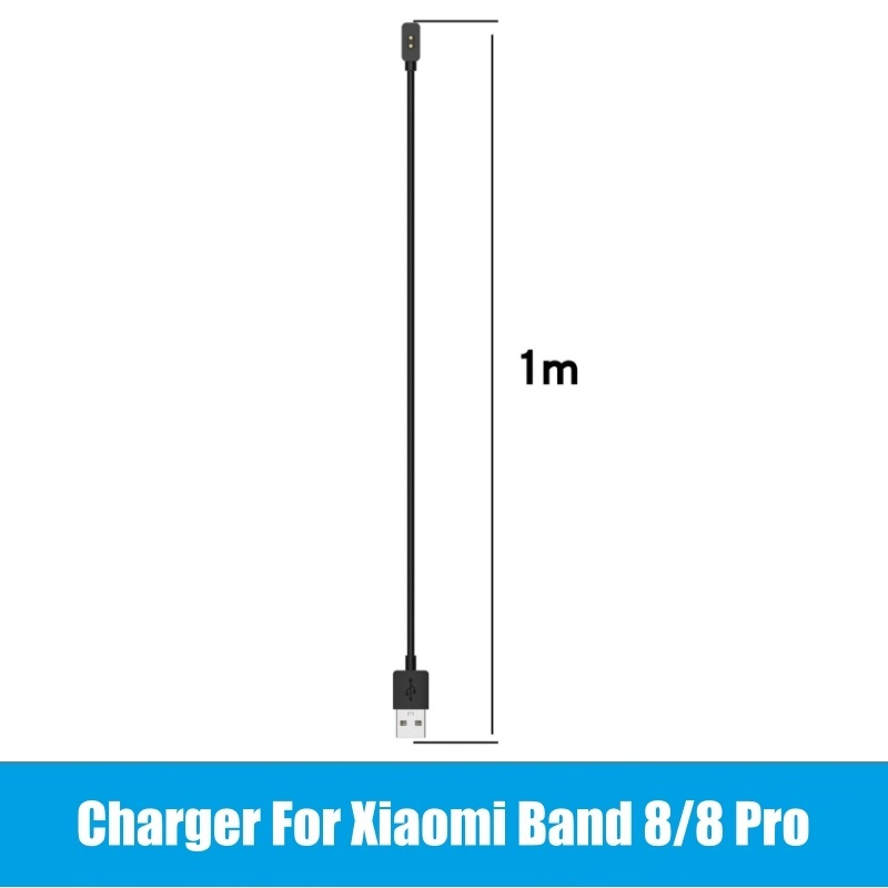 Cable de carga Universal M8 para Xiaomi Smart Mi Band 8 Pro, cargador magnético con base USB, NFC, Watch Redmi 3, 2, Active Lite, Redmi Band2: Castaño