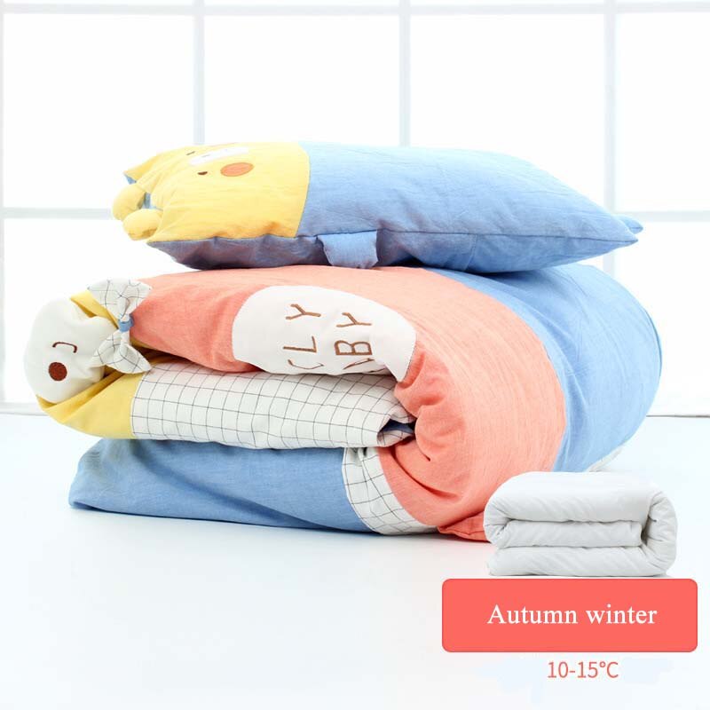 Couette en coton à emmailloter pour bébé, couverture de berceau amovible, multifonction, dessin animé, automne et hiver