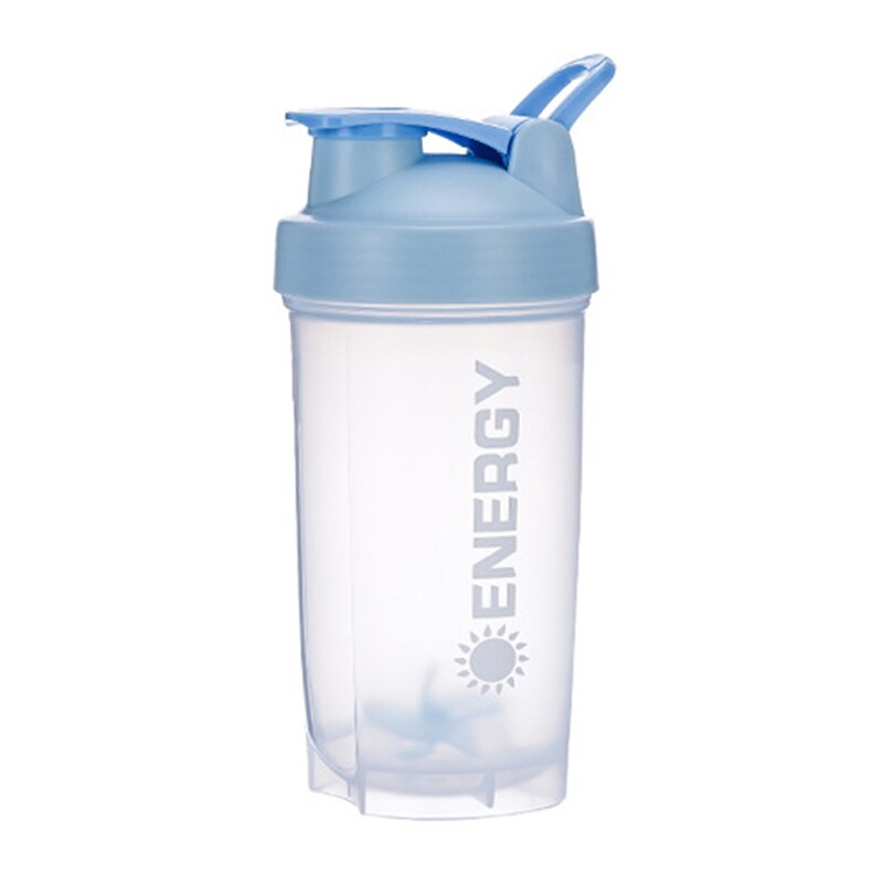 700/500Ml monocouche en plastique tasse Shaker bouteille Shaker protéine Sport Shaker boisson Protain Shaker Sport Shaker bouteille: HA272-blue / 500ml