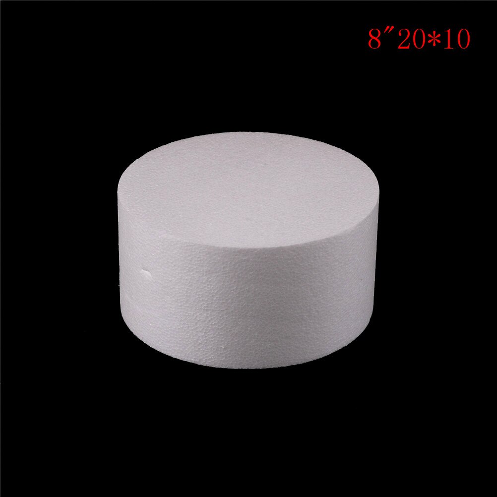 4/6/8/10 tommer rund styrofoam skum kage dummy sugarcraft blomst indretning patrice model: 20 x 10cm