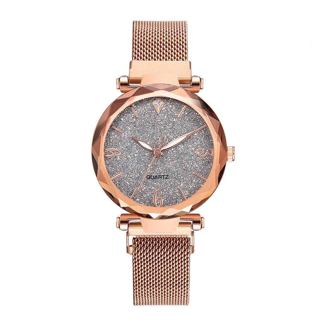 Women Watches Luxury Magnetic Strap Ladies Wristwatches Quartz Clock Zegarek Damski Relogio Feminino: grey