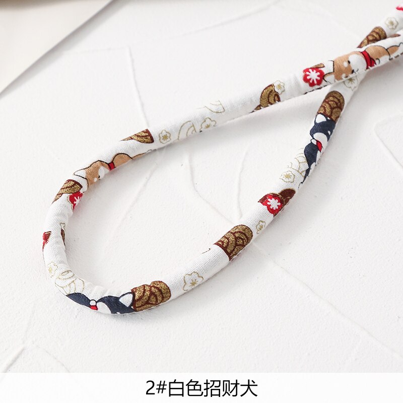 8Mm Japanse Ronde Touw Voor Kimono Accessoires Decoratie Lanyard Diy Handgemaakte Haaraccessoires Huisdier Touw Materiaal: white