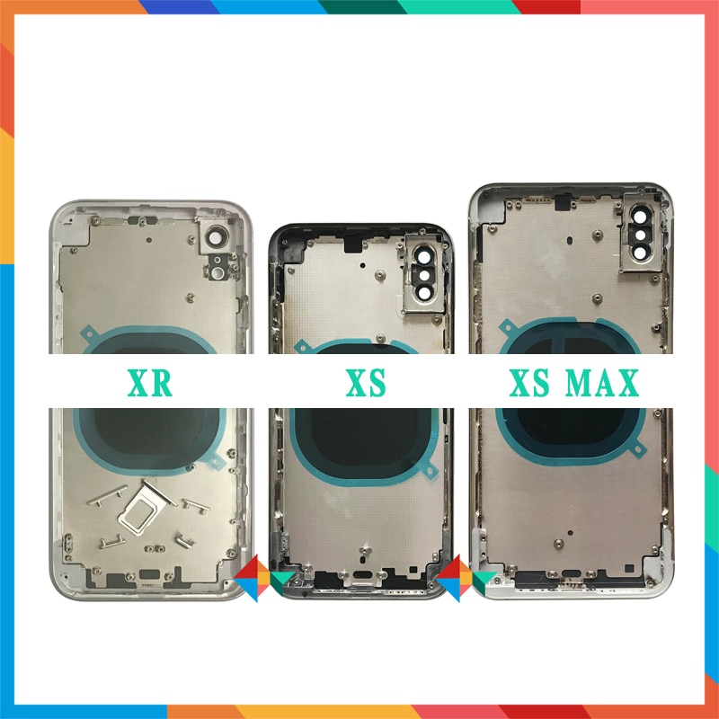 Aaa Back Cover Voor Iphone X Xr/Xs/Xs Max Behuizing Cover Batterij Cover Achterklep Chassis midden Frame Met Glas + Tool