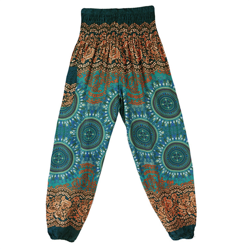 Yoga Hosen Frauen Hippie Harem Gedruckt Leggings Boho Hohe Taille Pantalone De Mujer Cintura Alta Calca Feminina Strand