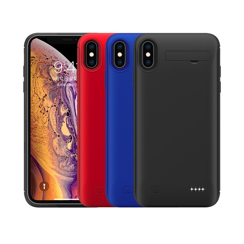 Funda de batería delgada para iphone X, Xs, Max, XR, cargador de batería, 6, 6S, 7, 8 Plus
