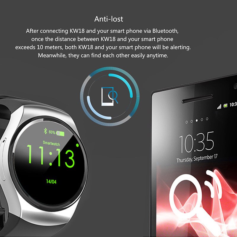 KINGWEAR KW55 Smartwatch Bluetooth KW18 montre intelligente hommes moniteur de fréquence cardiaque Tracket avec carte Sim TF pour téléphone Android IOS Xiaomi