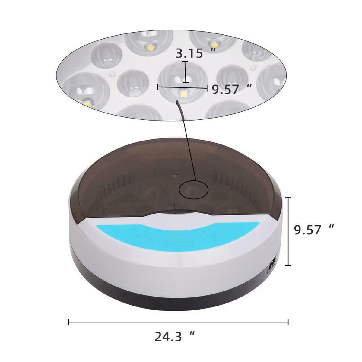 9 Egg Farm Hatchery Incubator Brooder Machine Hatchers Mini Household Chicken Automatic Eggs Incubator Bird Quail Brooder