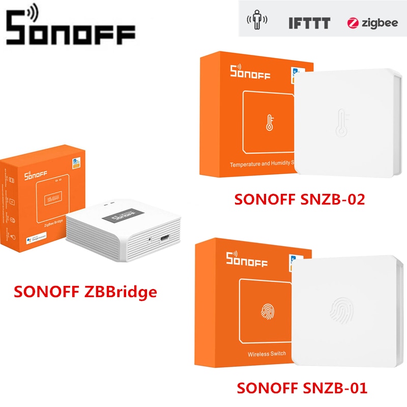 SONOFF ZBBridge Smart Home Control Bridge/Wireless Wifi Smart Switch/Temperature And Humidity Sensor Low-battery Notification