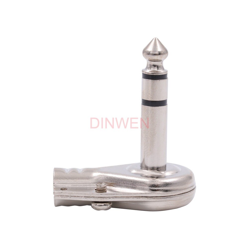 1/4 "6.35 Mm Mono Gitaar Bas Hoofdtelefoon Jack Socket Connector Pcb Panel Mount Met Schakelaar Nikkel Plaat Messing 1 pc