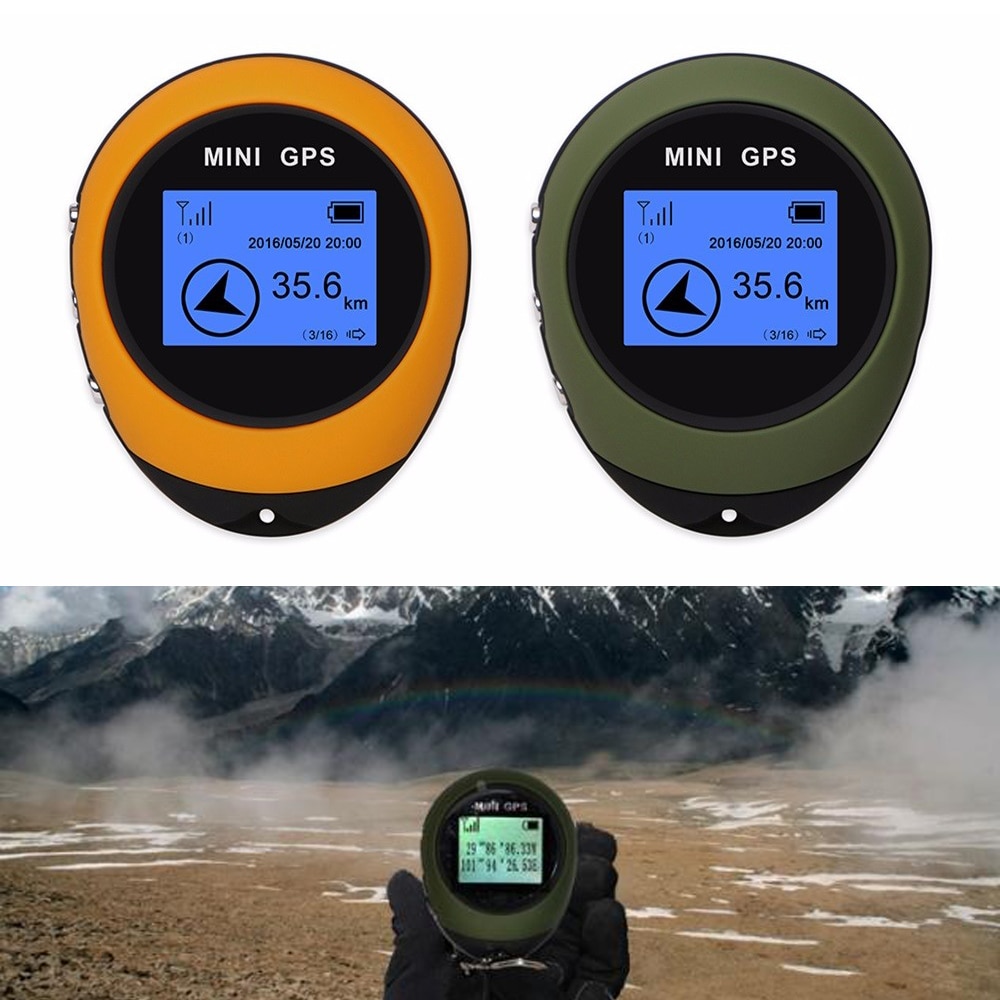Mini gps draagbare handheld sleutelhanger tracker usb oplaadbaar locatie tracker kompas voor buiten reizen klimmen universeel