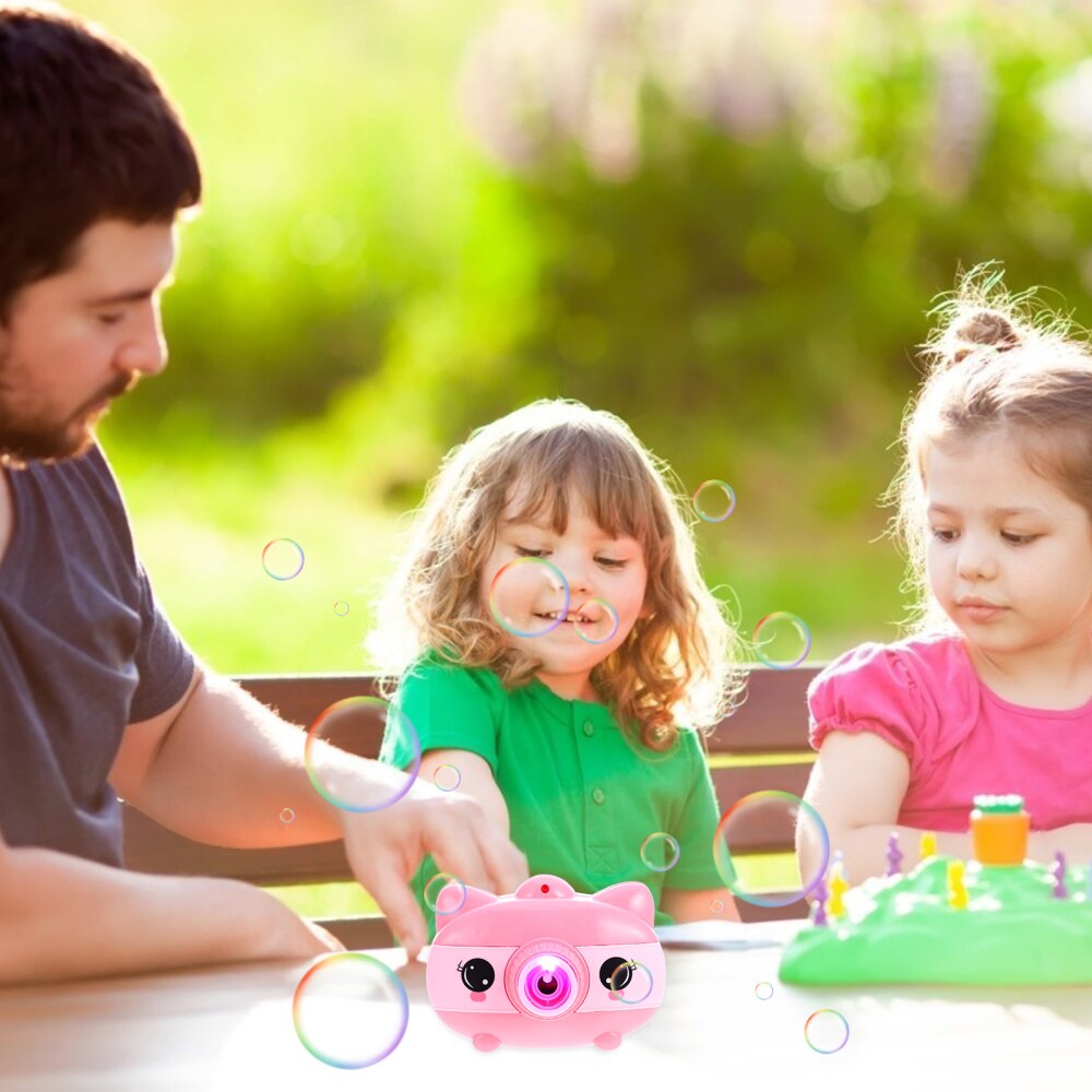 1 Set Bubble Camera with Light Bubble Blowing Kids Musical