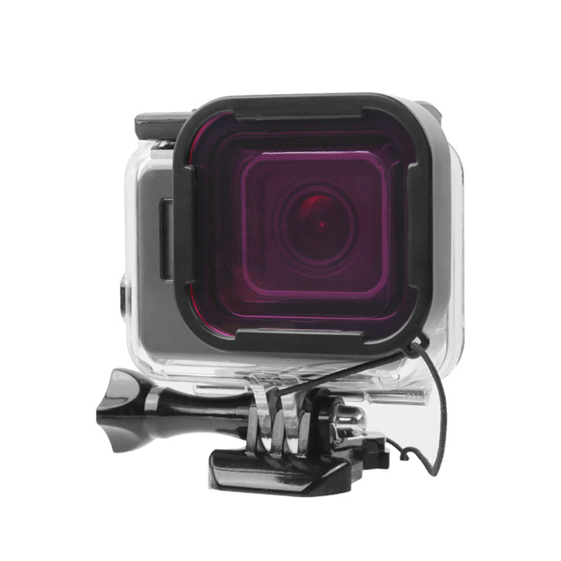 Pour GoPro Hero 7 5 Hero 6 accessoires sous-marin lentille de plongée UV couleur filtre ensemble pour Go Pro HERO5 HERO6 noir boîtier fixe