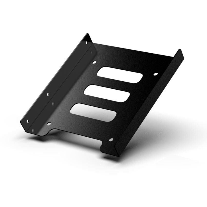 2 paquetes de 2,5 a 3,5 pulgadas SSD soporte para disco duro soporte de montaje metálico (2x25Rack)