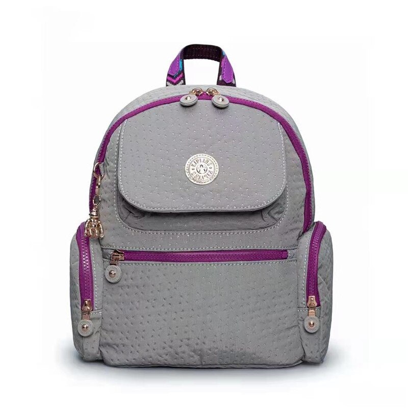 Mochila informal para mujer, bolso de hombro con asa, correa de hombro, multicompartimiento, resistente, antirrobo: Grey