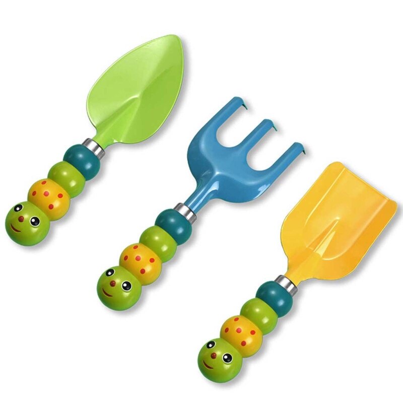 Rastrillo de pala con de oruga para niños, juguete de playa, verano, playa, excavar, arena, Mini herramienta de jardinería