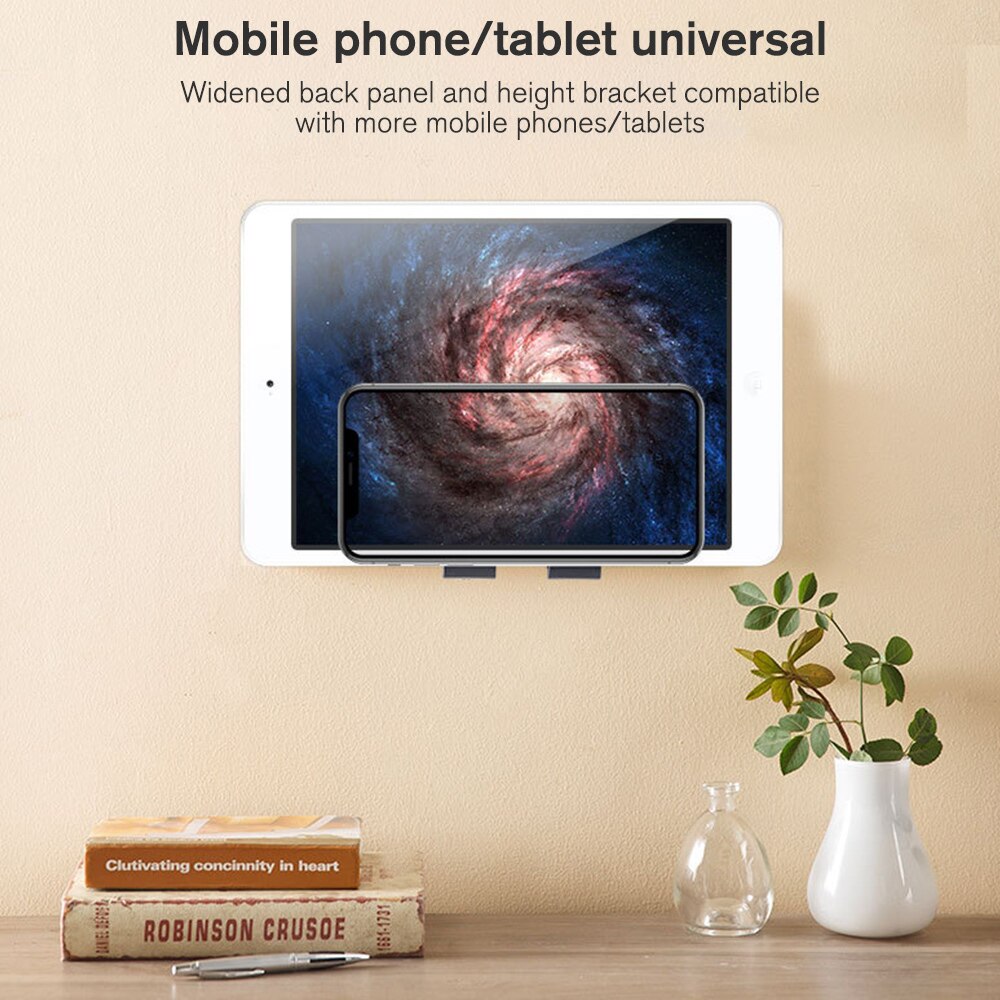 Universele Smartphone Muur Houder Opladen Doos Beugel Standhouder Plank Mount Ondersteuning Voor Mobiele Telefoon Tablet 87 Bestellingen