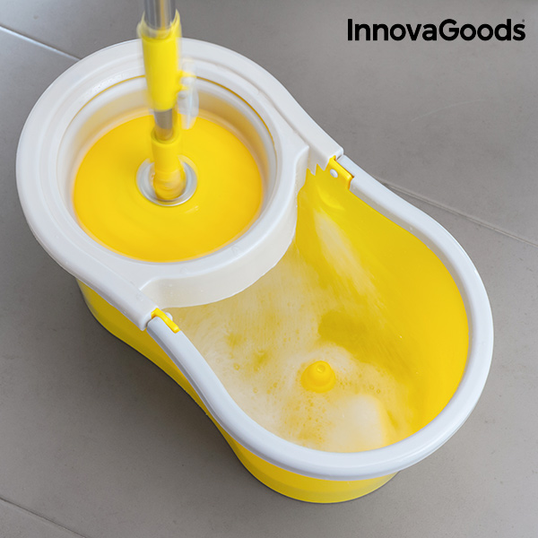 Innovagoods Double-Action Spinning Mop Met Emmer