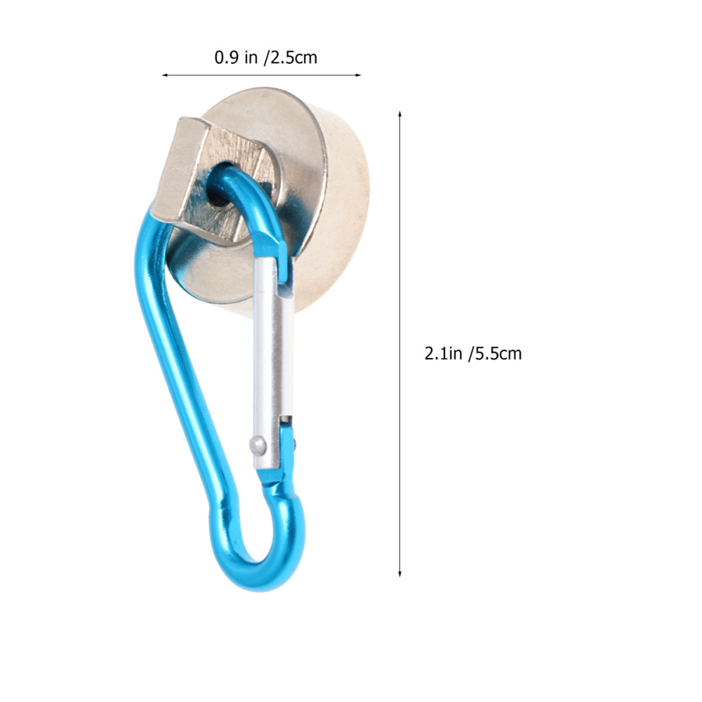 Ganchos magnéticos de alta resistencia, accesorio con mosquetón giratorio, para interior/exterior, bolsa colgante, cocina, Gar, 22kg, 2 uds.