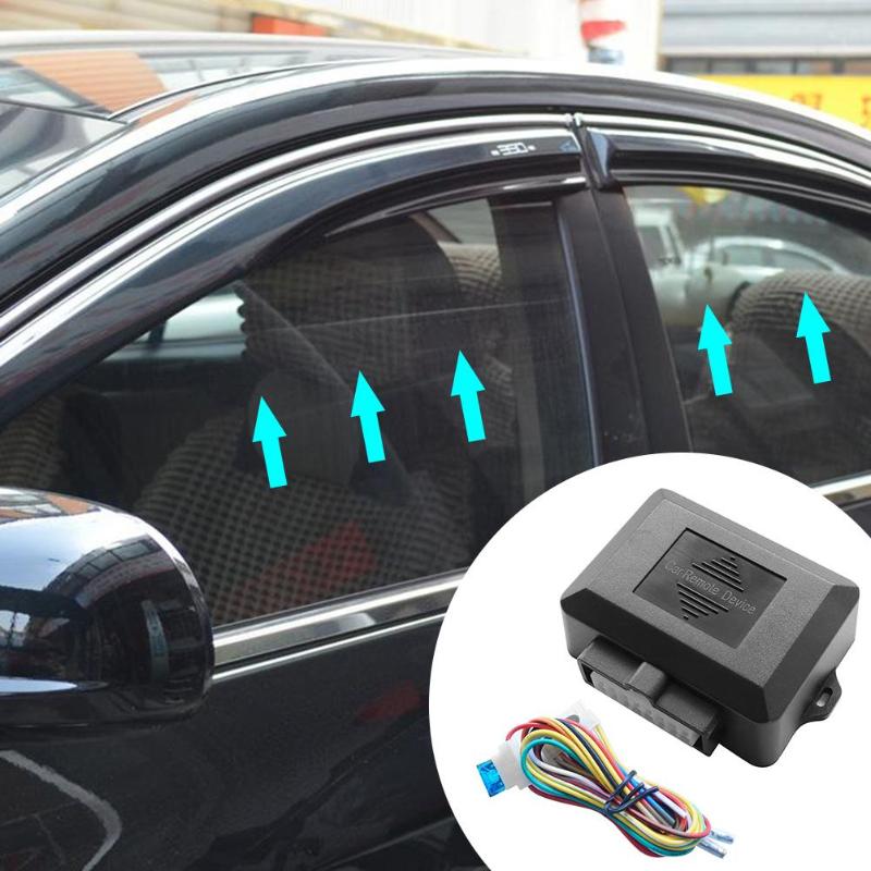 12V Auto Powerl Fenster Rollen Oben Genaueres Modul Alarm System Für 4 Tür Auto Auto Fenster Schließen Glas Automatische lifte Auto Schutz