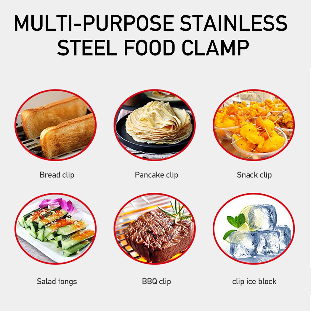 Various sizes Stainless Steel Kitchen Tong Heat Resistant Hollow-Out Barbecue Tongs Food Tong Kitchen Tools BBQ Tool Accessories
