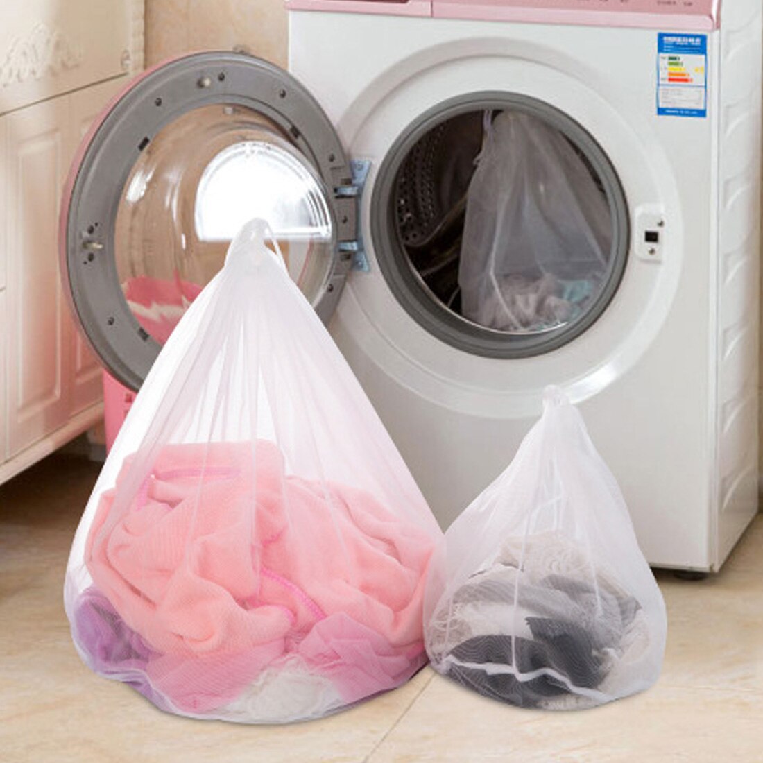3 størrelser vasketøjspose vaskeposer til sko undertøj bh sko beskidt tøj luftning tørt værktøj lrtyvaskepose beskyttende arrangør