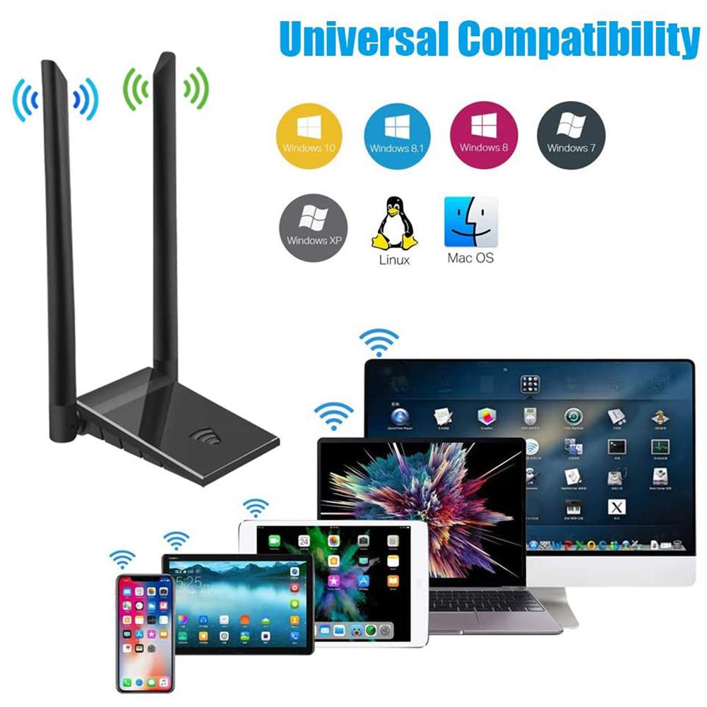 Dual Band 1200Mbps USB 3.0 WiFi Adapter AC1200 Wireless USB Wifi Lan Dongle 2.4G/5Ghz Wi-fi Receiver Antenna Network Card USB3.0