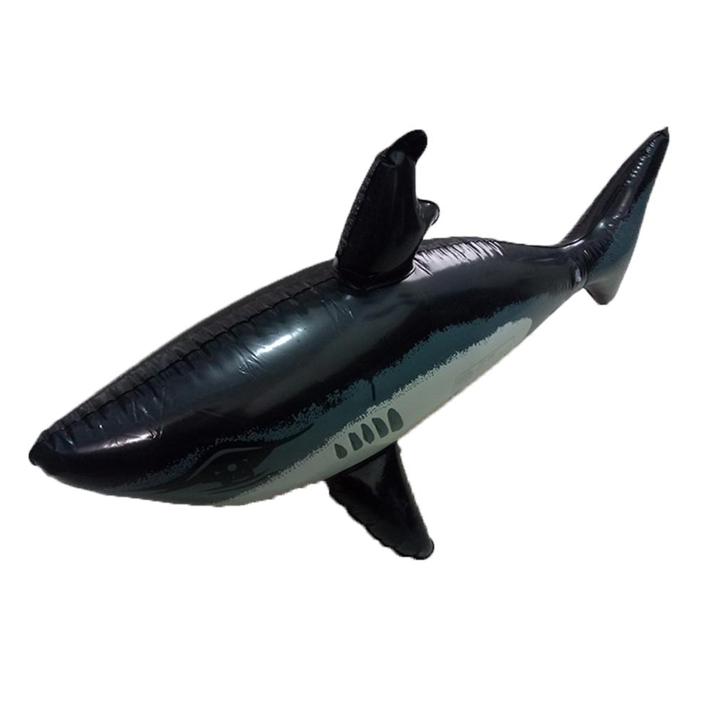 Haj flyde børn voksne oppustelige vand legetøj swimmingpool simulering hval fisk dyr legetøj pool tilbehør børns legetøj
