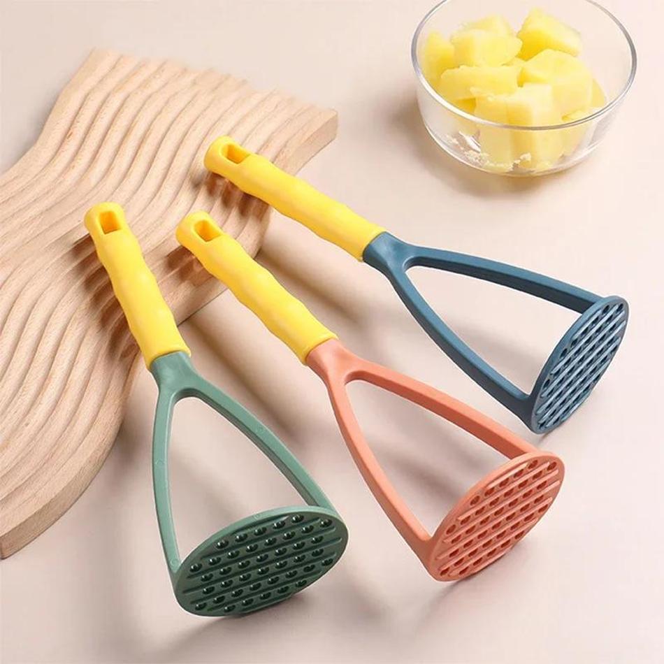 1 Pcs Kitchen PP Pressed Potato Masher Ricer Puree Juice Maker Potato Pusher Smooth Mashed Potatoes Crusher Fruit Tools Supplies