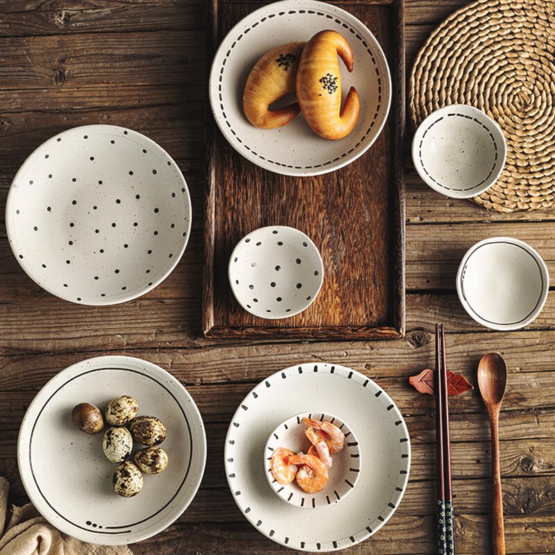 CHANSHOVA ceramiczne 3.25-6.3 cal salaterka deser przekąnarty talerze przyprawy danie osobowości zastawa stołowa chińska porcelana G320