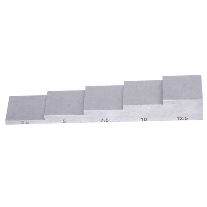 Ultrasonic Thickness Gauge Calibration Step Test Block 5 Step Test Block (1018 Steel): Brown