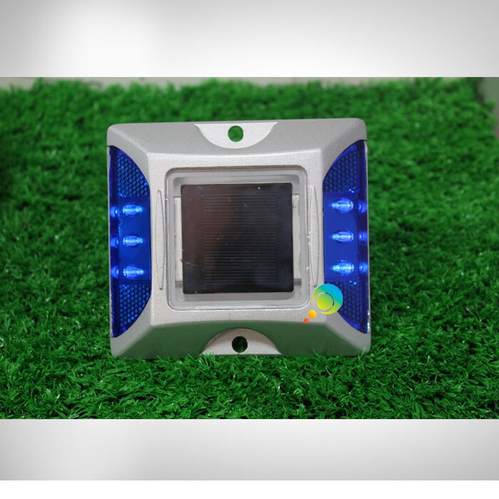 3M Reflector Aluminous Blue LED Flashing Light Cat Eye Solar Road Stud