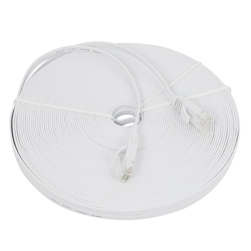 Kat 6 Ethernet Kabel 100 Ft (30 Meter) Platte Slanke Lange Internet Netwerk Lan Patch Cords, cat6 Hoge Snelheid Computer Draad