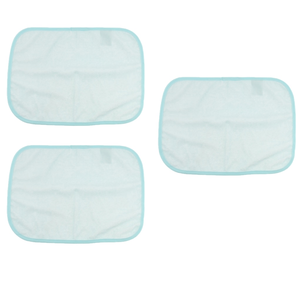 3 stk vaskbar lagnet madras ældre inkontinensbeskytter blå madrasbeskytter lagen vandtæt underpudebeskytter