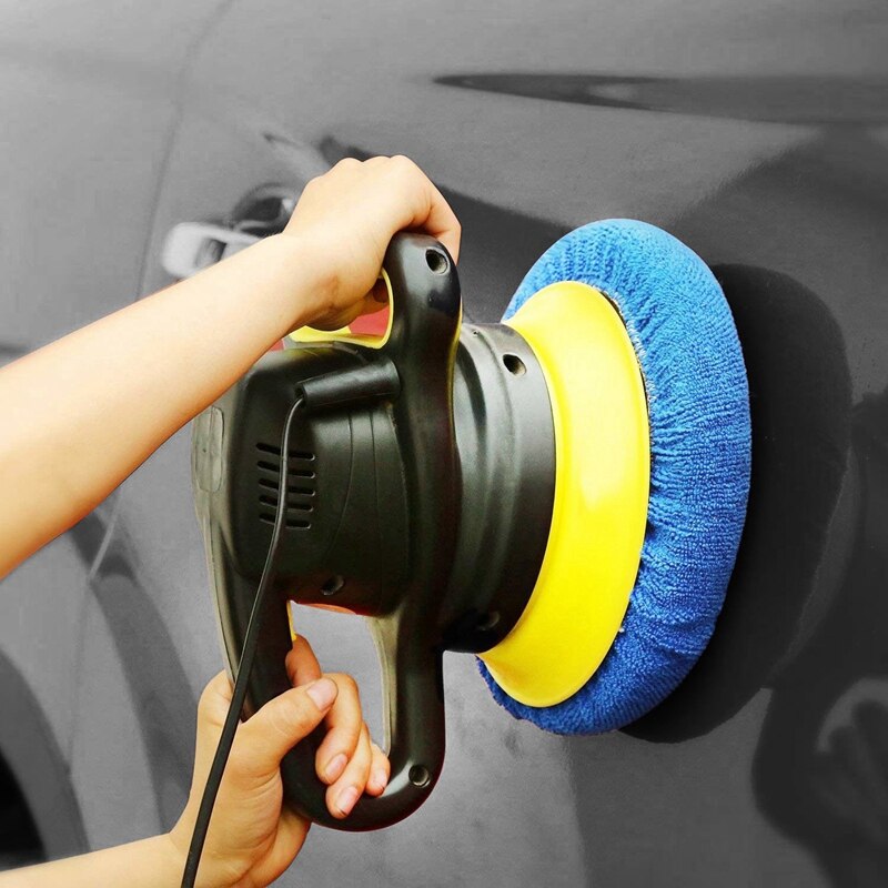 Ensemble de bonnets de polissage de voiture, lot de 16, 5 à 6 pouces, dont 12, Bonnet de polissage en microfibre et 4 paquets