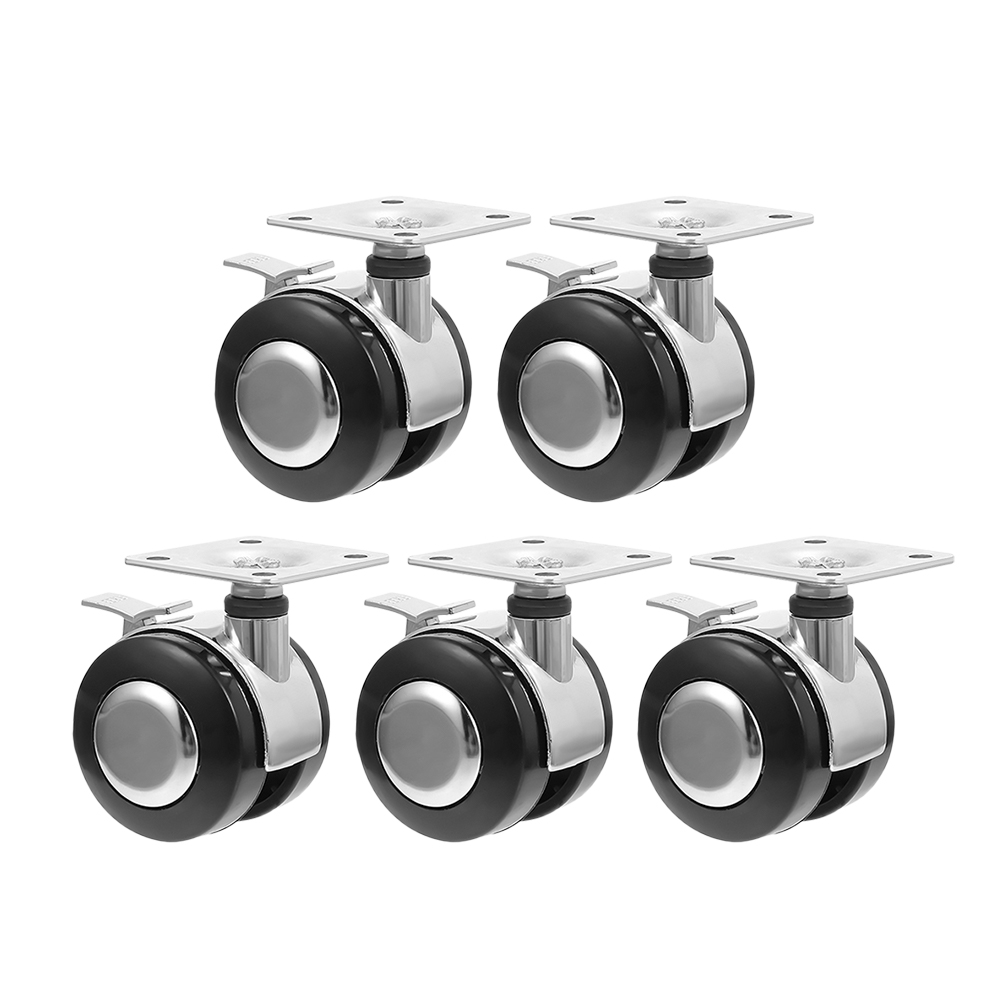 5pcs Office Chair Caster Wheels Furniture Rotation Swivel Wheel
