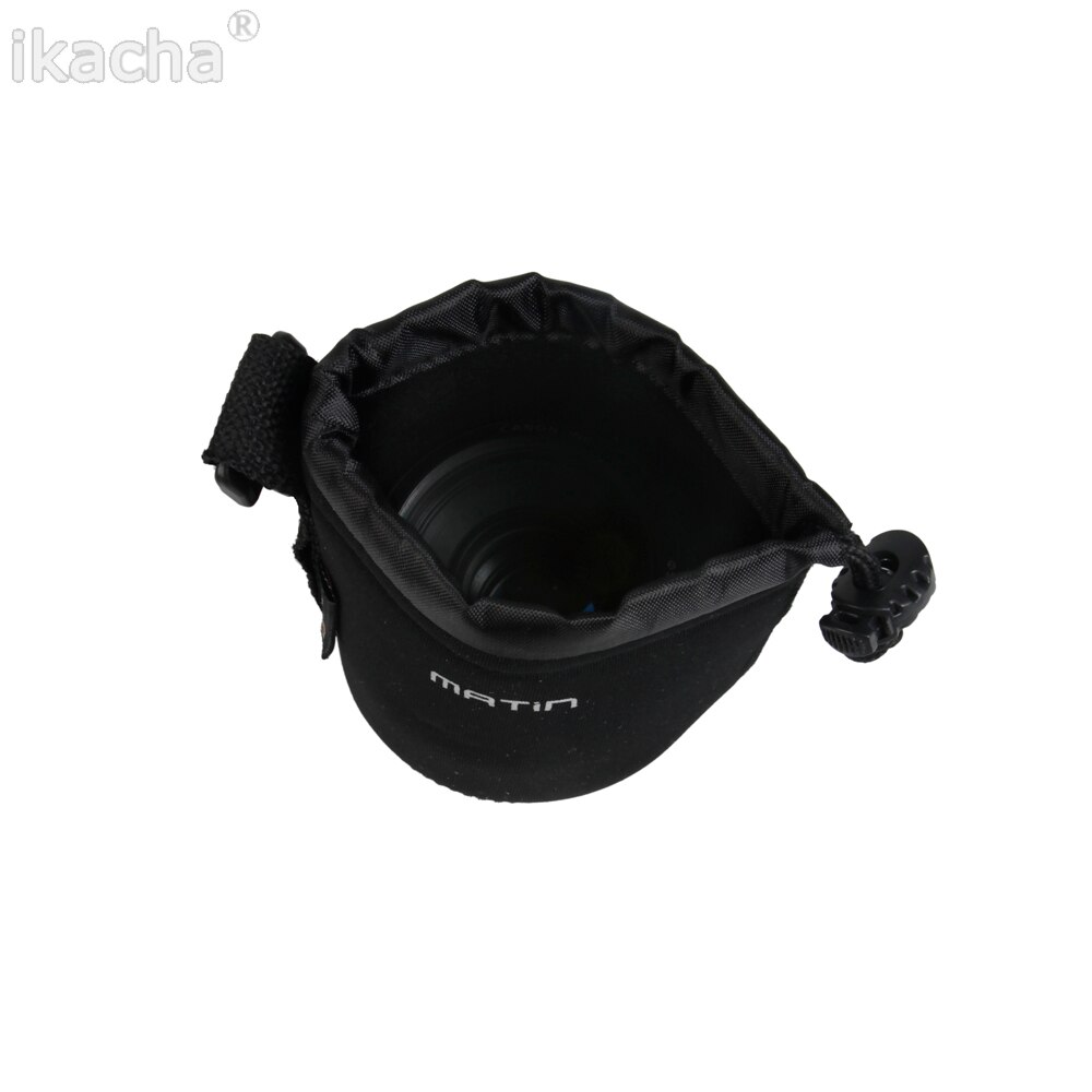 Waterproof Universal Matin Neoprene Soft Video Camera Lens Pouch Bag Case Full Size S M L XL For Canon Nikon Sony Black