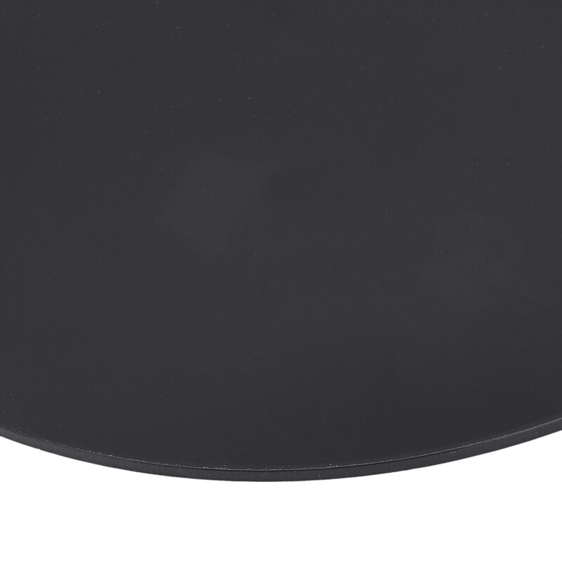 2Pcs Black 3Mm Acrylic Plastic Circular Plate Cutting Round Mirror - Diameter 200Mm & Diameter 100Mm