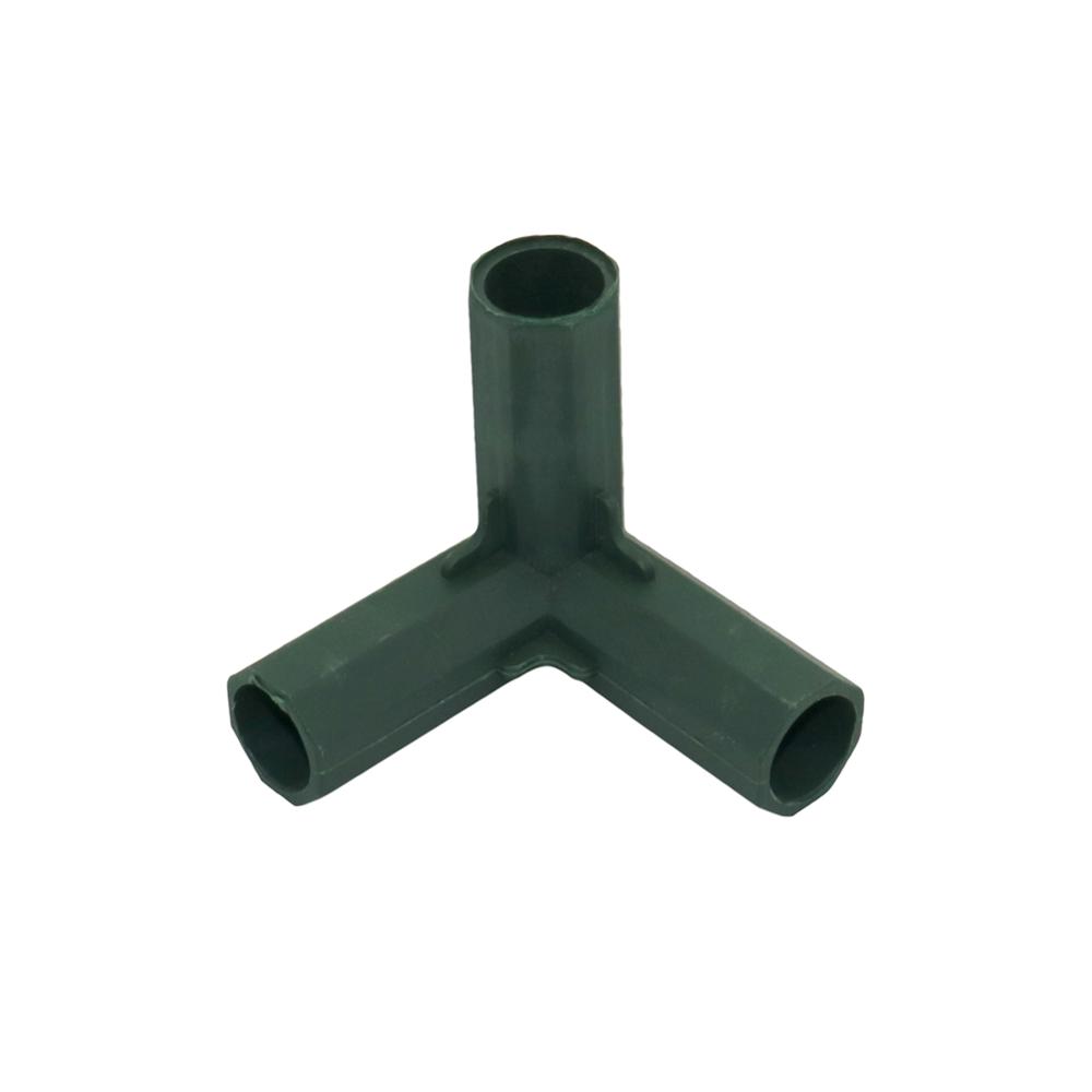 16Mm Plant Stakes Connectors 3-Weg, 4-Weg, 5-Way Vaste Joint Landbouw Klimmen Stakes Rand Hoek Connectoren 15 Pcs: green