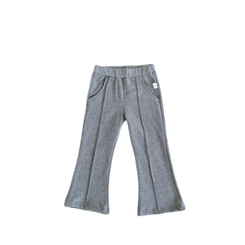 Para meninas calças outono estilo exterior wear 2021 novas crianças casuais calças de fundo apertado elástico bebê menina queimado calças