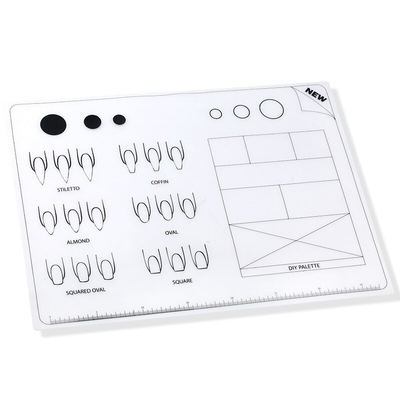 Tapis d&#39;estampage en Silicone pour Nail Art, pliable, lavable, outil de manucure: 2