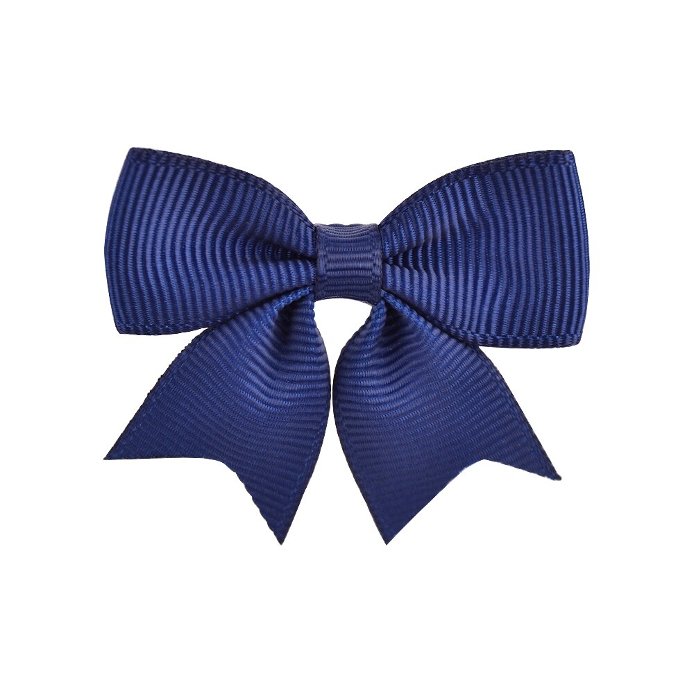 1 Piece Solid Grosgrain Ribbon Bows Hairpin Girl's Hair Bows Boutique Hair Clip Handmade Bowknot Clip For Kids Hair Accessories: 1