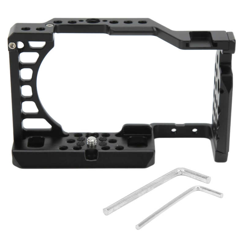 Camera Cage Rig Koude Schoen Ondersteunt Metalen Camera Kooi Voor Sony A6400 Camera