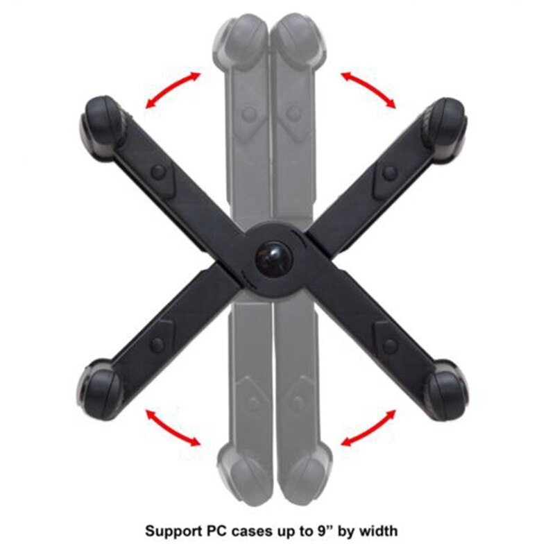 -pc home tower cpu-stativ computertilbehør justerbar størrelse anti-slip taskeholder hosts bakke desktop