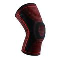 1 stuk kniebeschermers elleboog outdoor compressie sport siliconen veer ademende kniebeschermers sportveiligheid: Rood / M