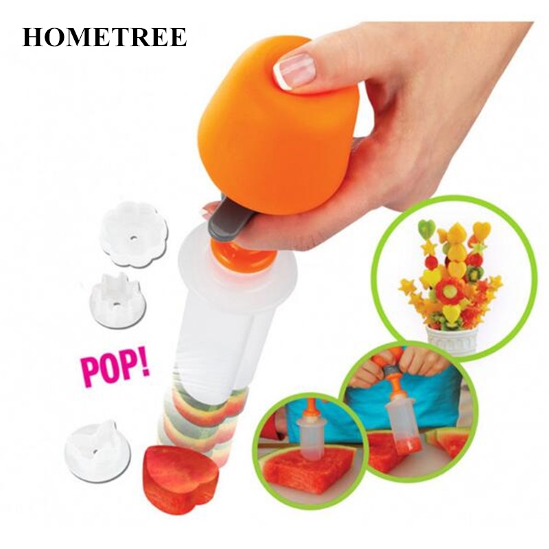 HOMETREE Neue 15 stücke einstellen DIY Gemüse Obst Carving Gerät Obst Salat Schnitzen bilden Küche Kuchen Dekoration Werkzeuge h311