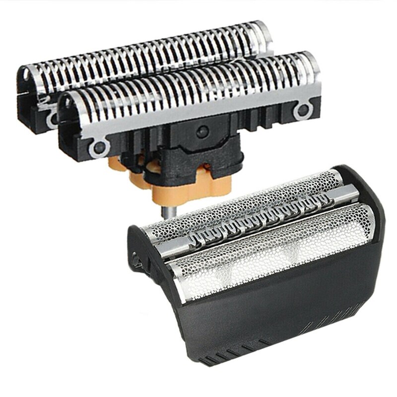 2Pcs Voor Braun Combi Pack 30B 310 330 Scheerapparaat Shear Hoofd Blade & Blade Blok: Default Title