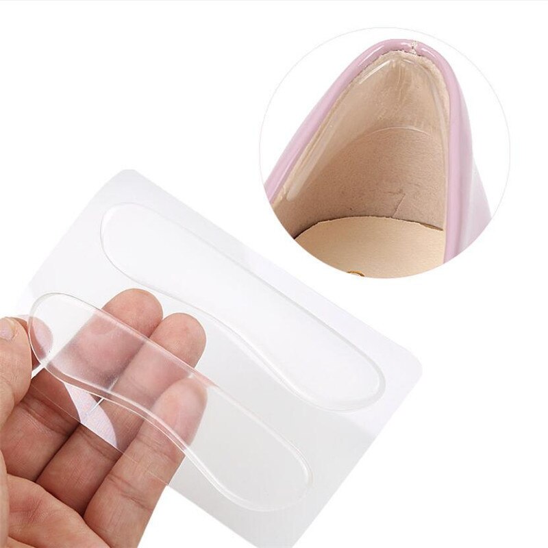 Almohadillas protectoras de Gel de silicona para el talón, almohadillas suaves para el cuidado de los pies, plantilla para zapatos, accesorios para plantillas, 1 par