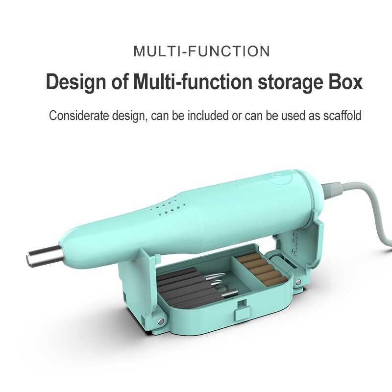 24W Multi-function Nail Polisher Smart Electric Nail Drill Machine Grinding Manicure Buff Nail Nail Art Tool